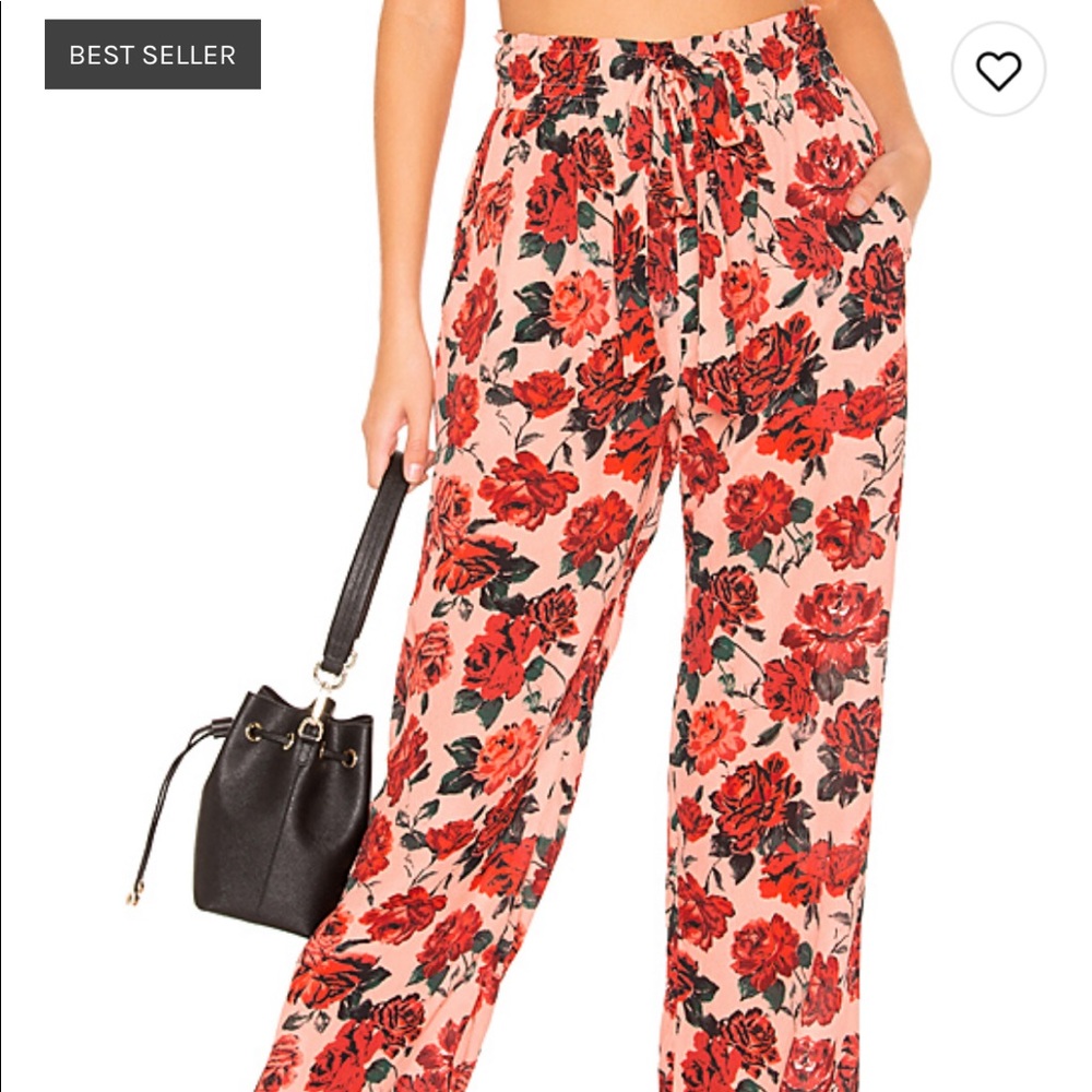 Beach Riot Harlow Pant - Rose Print
